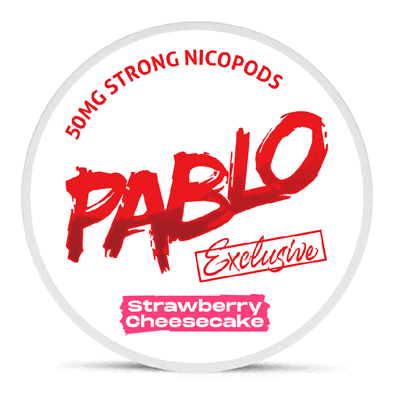 50 mg Strawberry Cheesecake 50mg Pablo Exclusive Nicotine Pouches