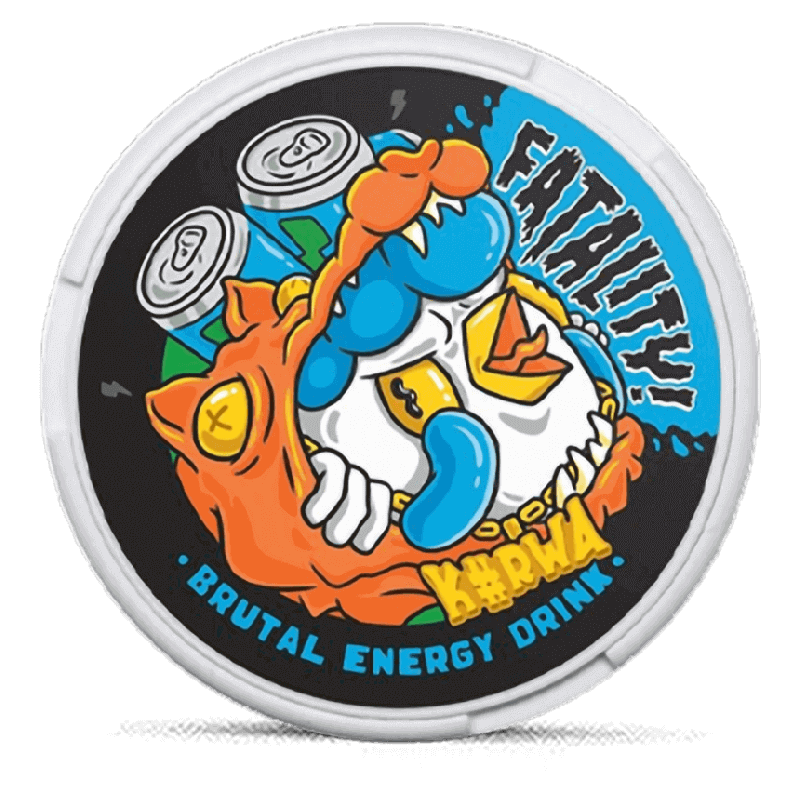 Brutal Energy Drink 32 mg Kurwa FATALITY Nikotinové sáčky