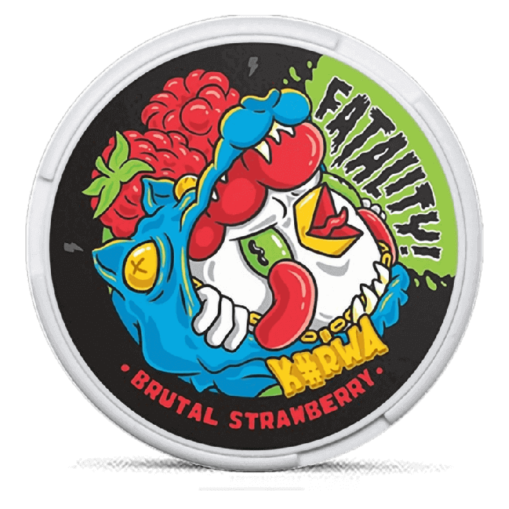 Brutal Strawberry 32 mg Kurwa FATALITY Nikotinové sáčky