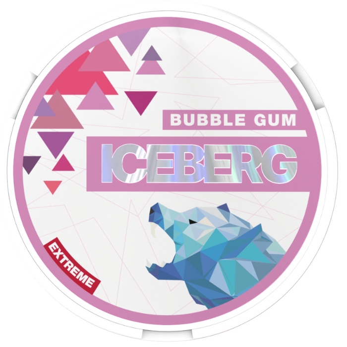 Bubblegum Extreme 50 mg – nikotínové vrecúška ICEBERG