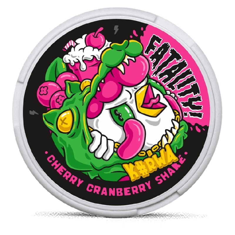 Cherry Cranberry Shake 50mg Kurwa Fatality Nicotine Pouches
