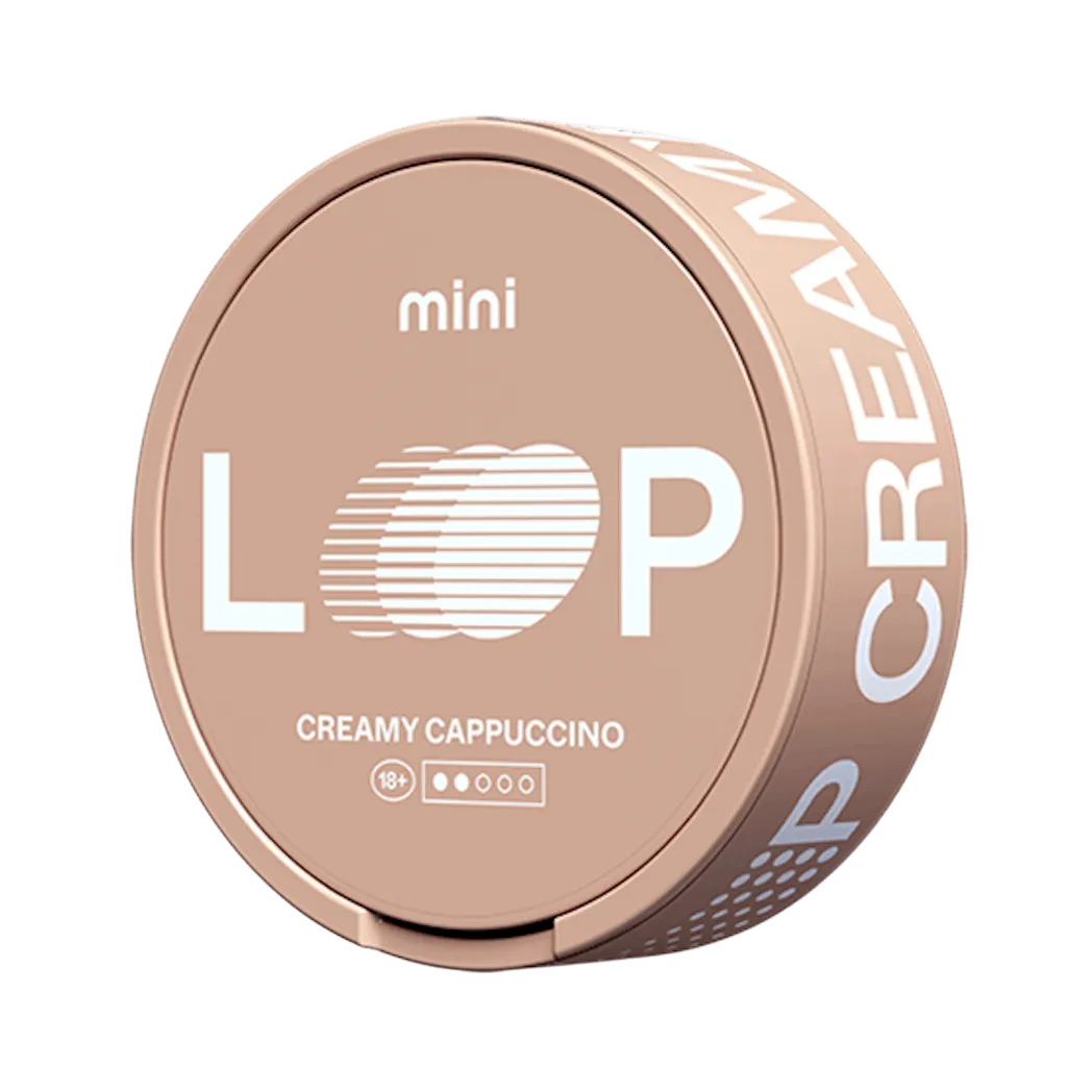 Krémové cappuccino Mini 15 mg LOOP nikotínové vrecúška