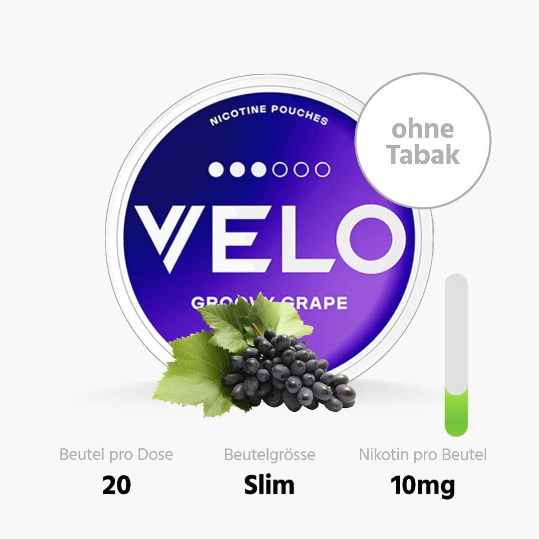 Groovy Grape 14,3 mg VELO nikotinové sáčky