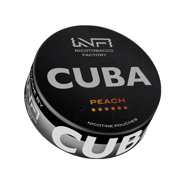 Peach 66 mg CUBA Czarne saszetki z nikotyną