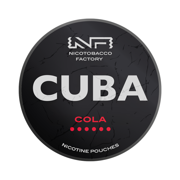 Cola 66 mg CUBA Czarne saszetki z nikotyną