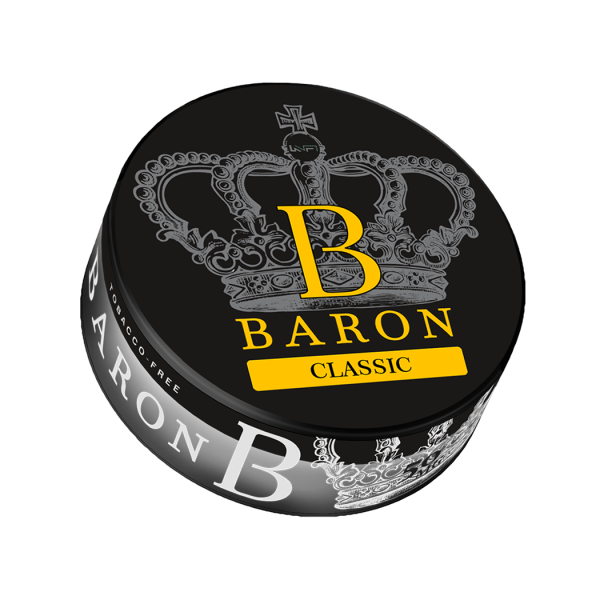 Klasyczne czarne woreczki nikotynowe BARON 77 mg