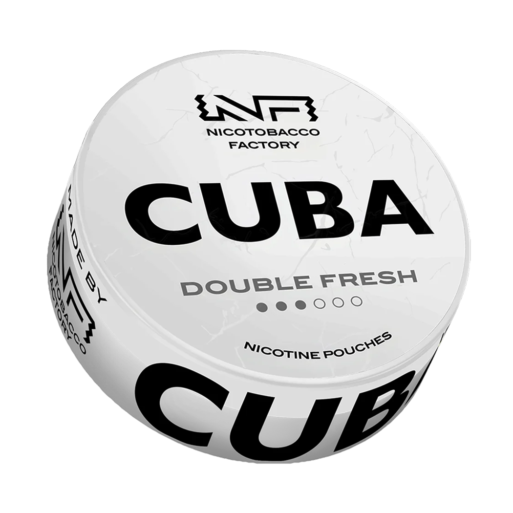Double Fresh 16 mg CUBA – biele nikotínové vrecúška