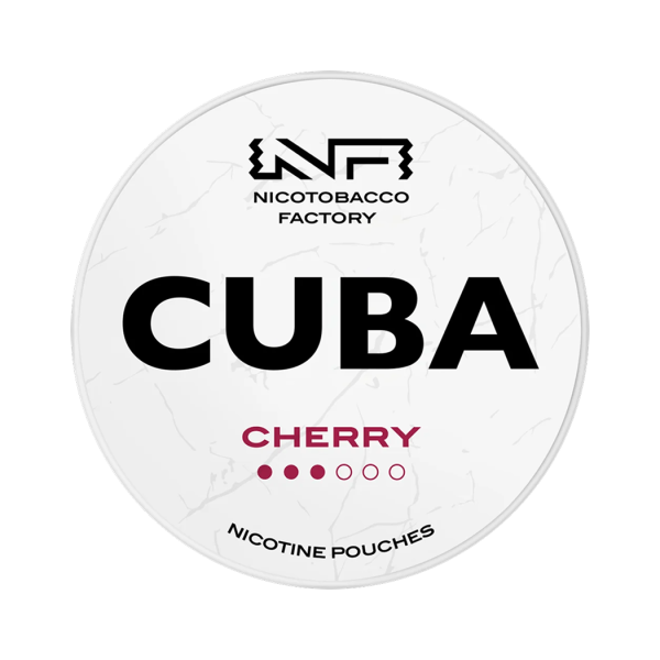 Cherry 16 mg CUBA Białe saszetki nikotynowe