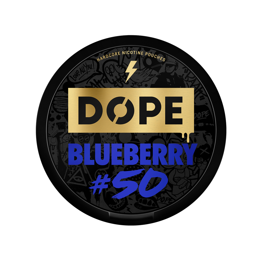 Blueberry #50 50mg DOPE Nicotine Pouches