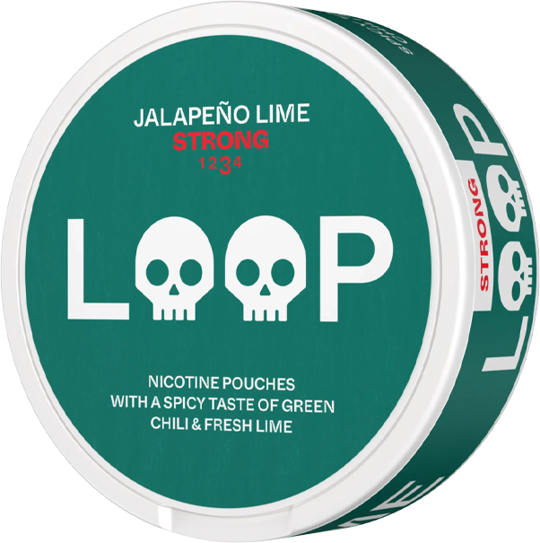 Jalapeño-limetkové silné nikotínové vrecúška LOOP s obsahom 15 mg