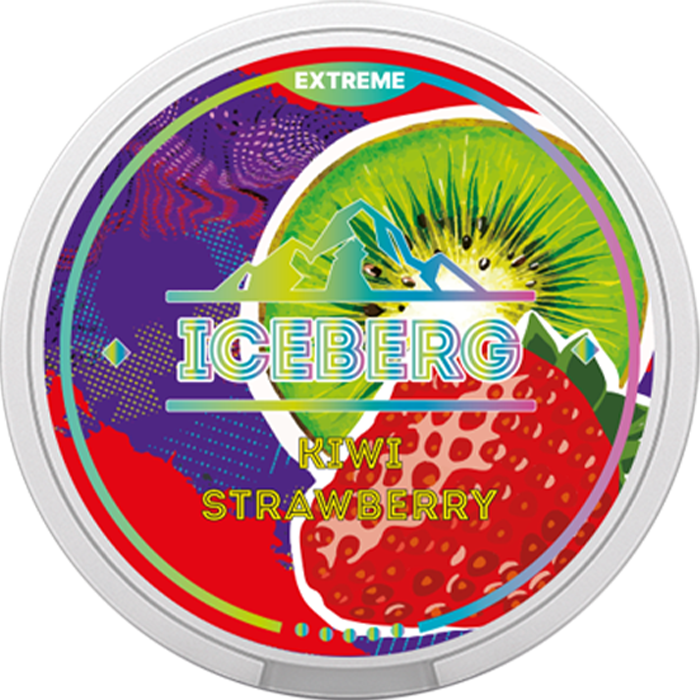 Kiwi Strawberry Extreme 50mg ICEBERG Nicotine Pouches