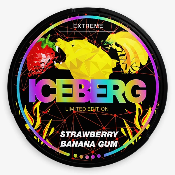 Strawberry Banana Gum Extreme 50mg ICEBERG