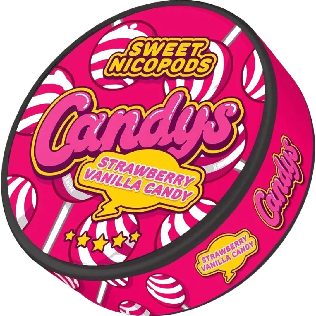 Jahodovo-vanilkové bonbóny 46,9 mg Nikotinové sáčky Candys