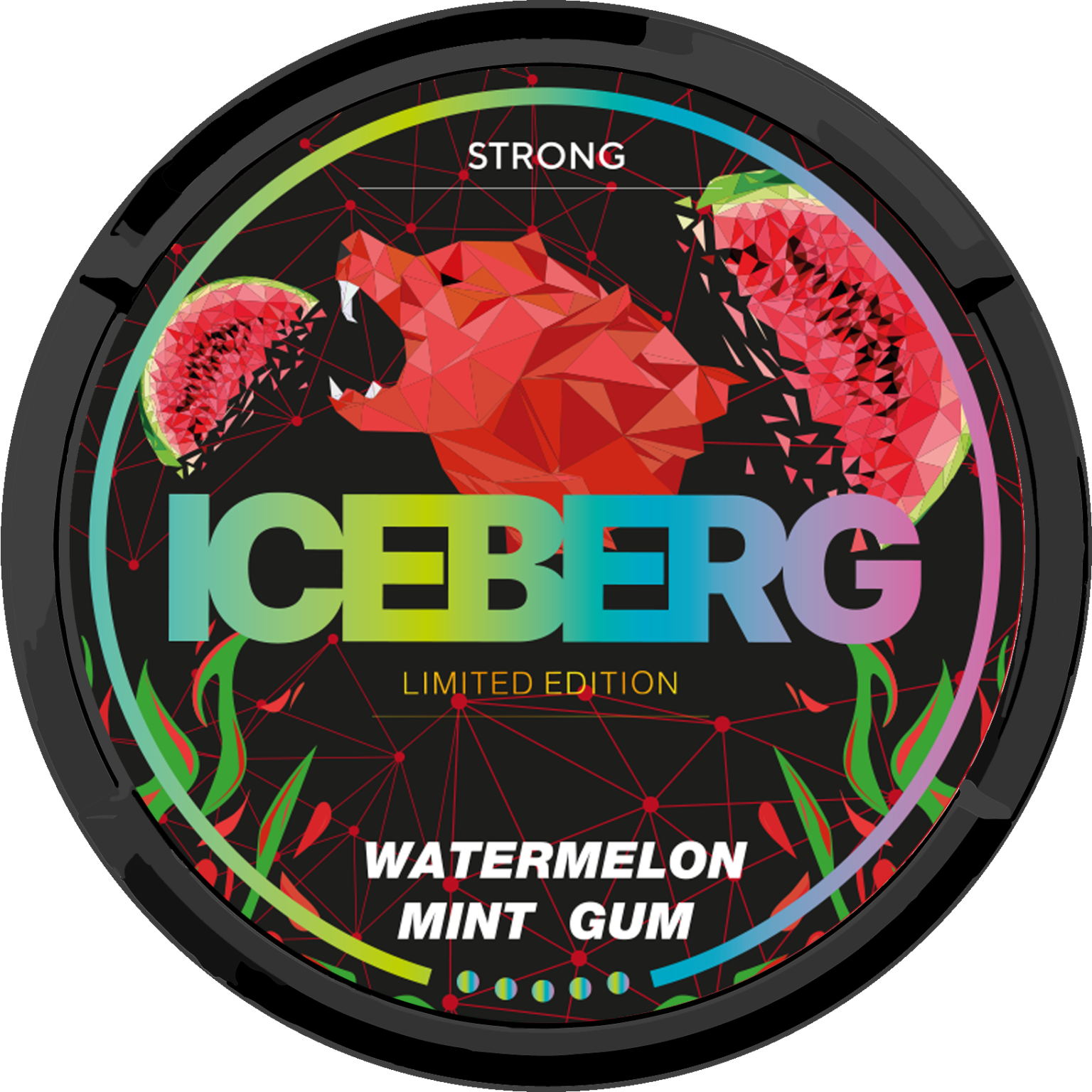 Görögdinnye-menta rágógumi, erős, 20 mg ICEBERG nikotin tasakok