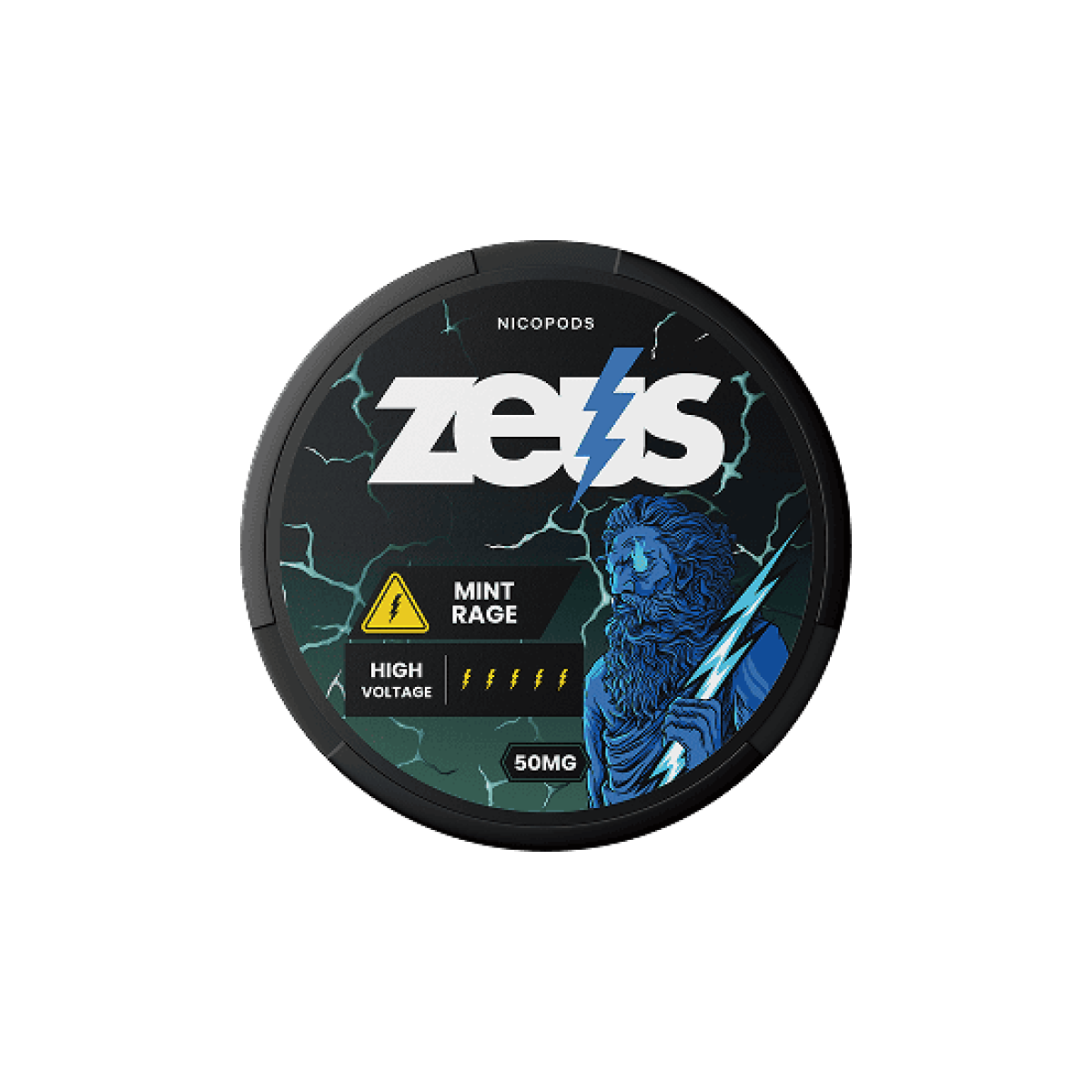 Mint Rage 50mg Zeus Nicotine Pouches - NORDPOUCHES.COM