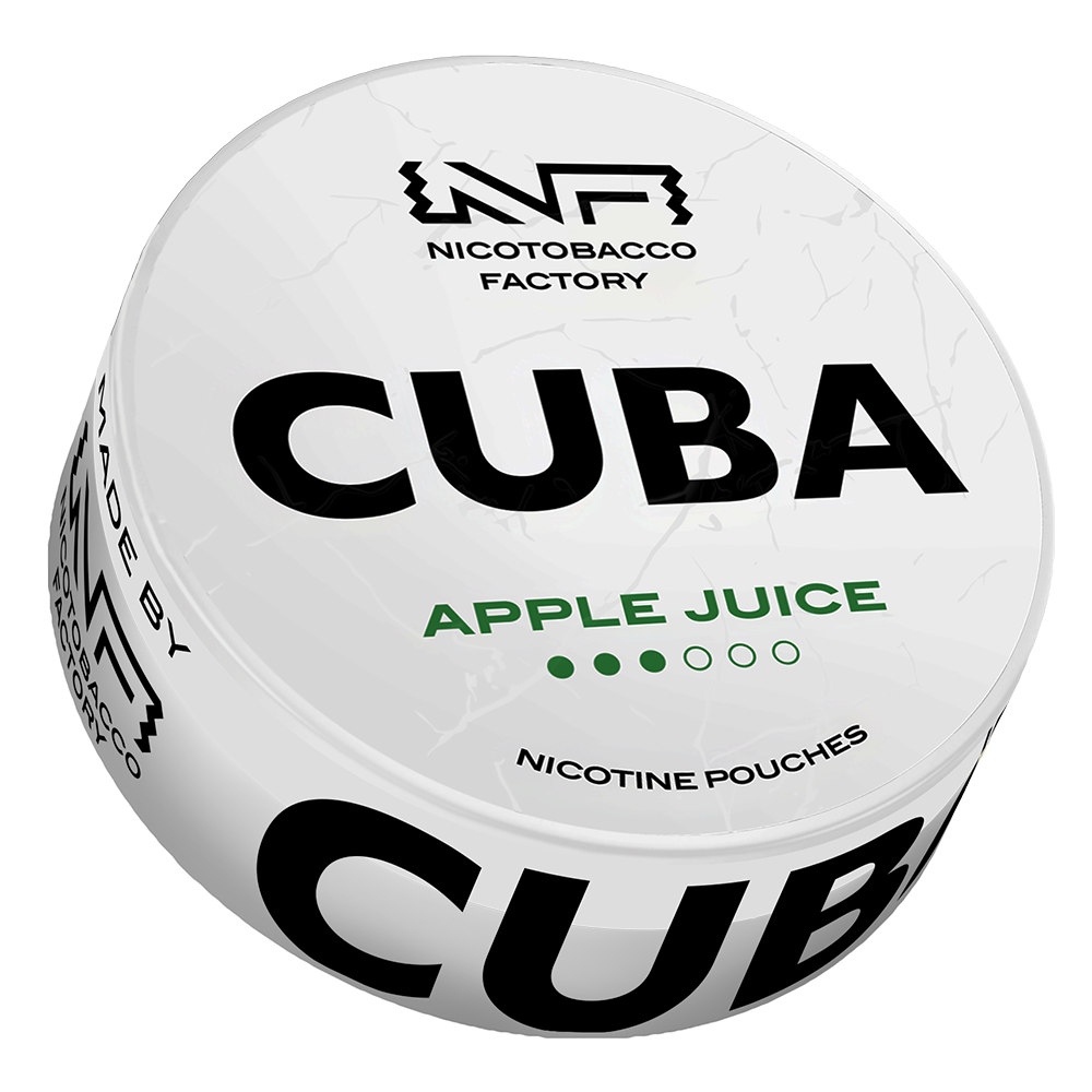 Æblejuice 16 mg CUBA Hvide nikotinposer