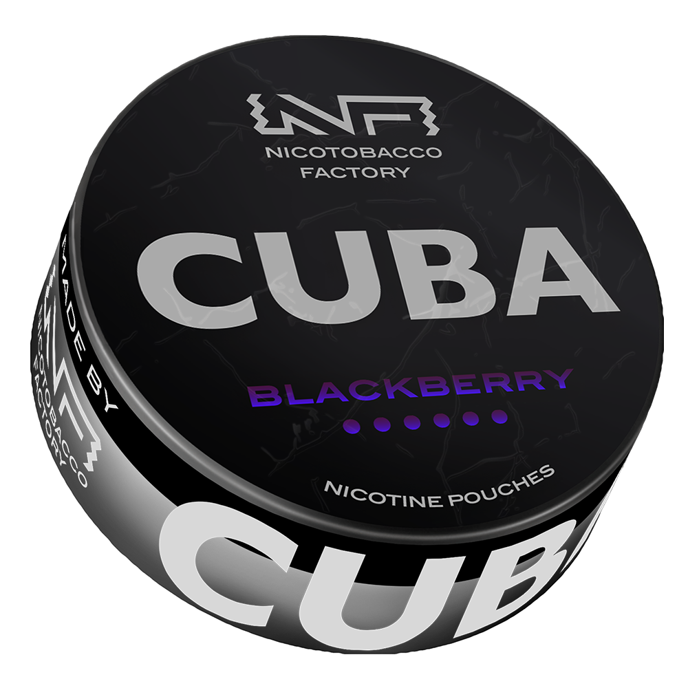 Blackberry 66 mg CUBA Black – vrecká s nikotínom