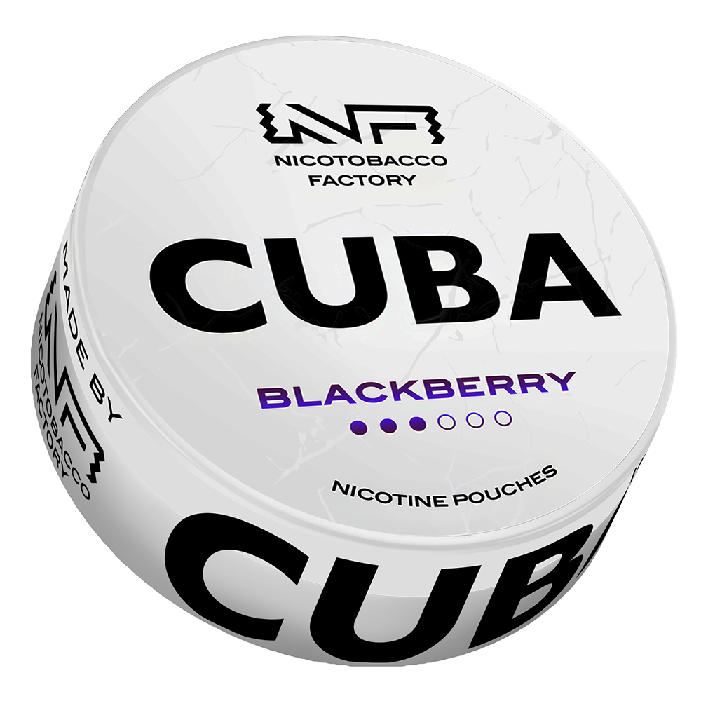 Blackberry 16mg CUBA White Nicotine Pouches