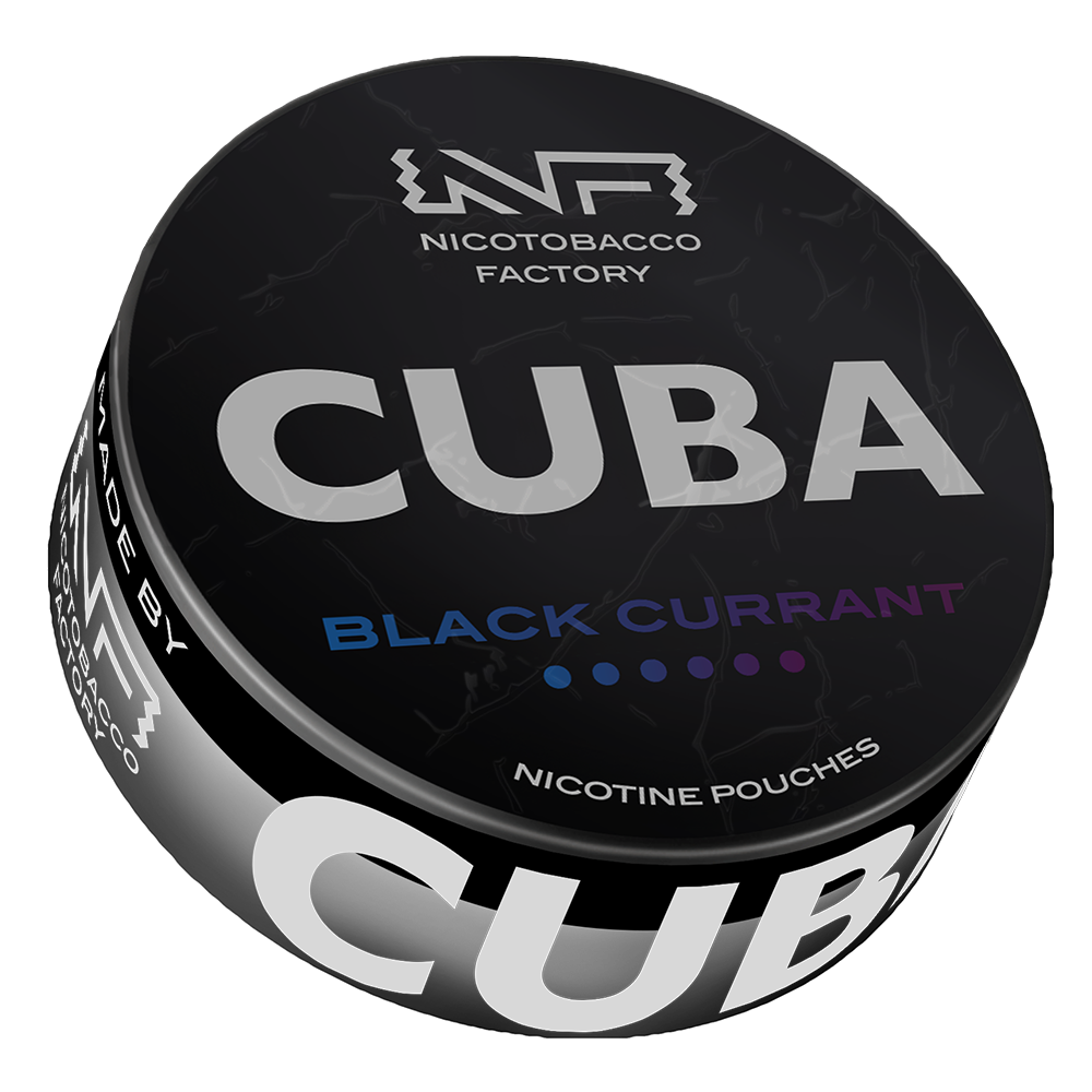 Black Currant 66mg CUBA Black Nicotine Pouches