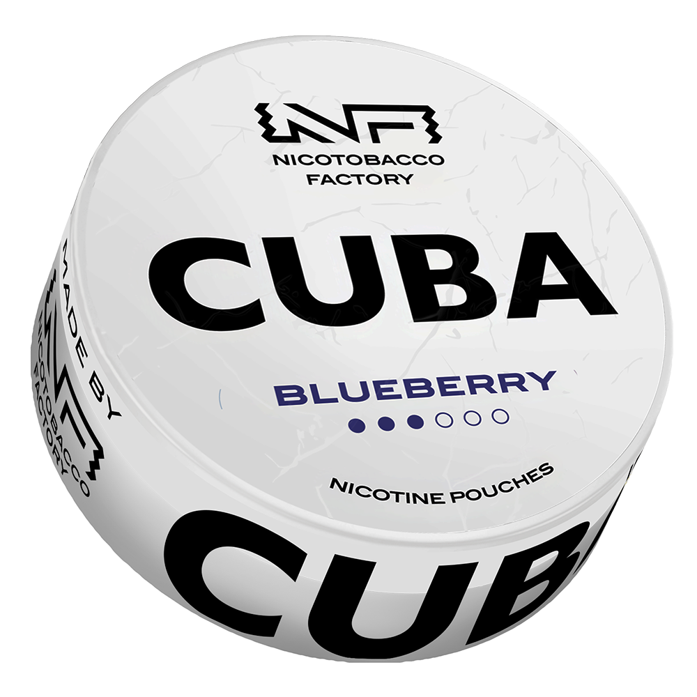 Blueberry 16mg CUBA White Nicotine Pouches