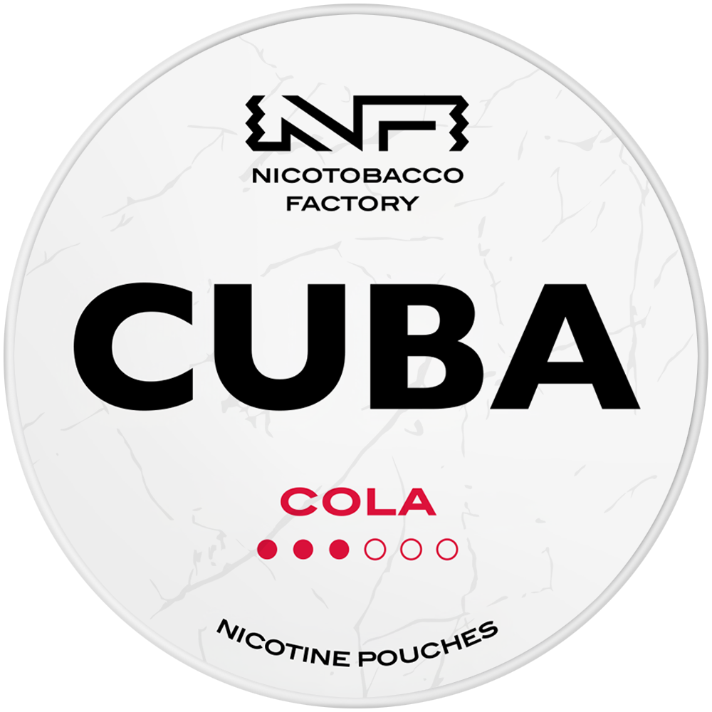 Cola 16 mg CUBA White – vrecká s nikotínom