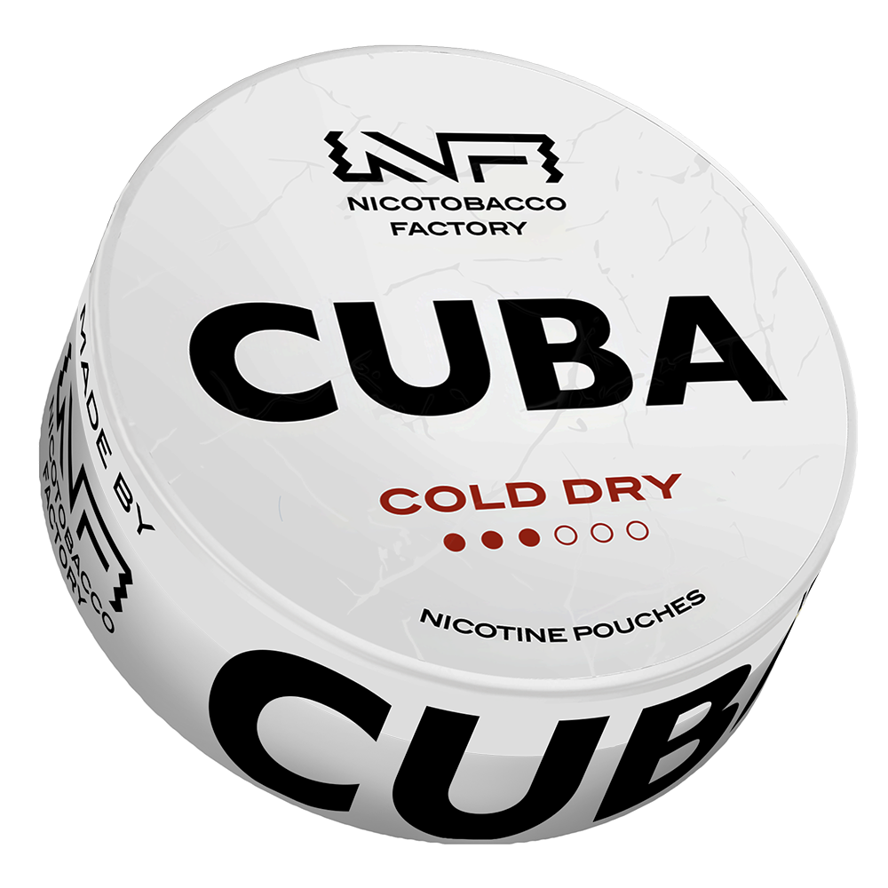 Cold Dry 16 mg CUBA Weiße Nikotinbeutel