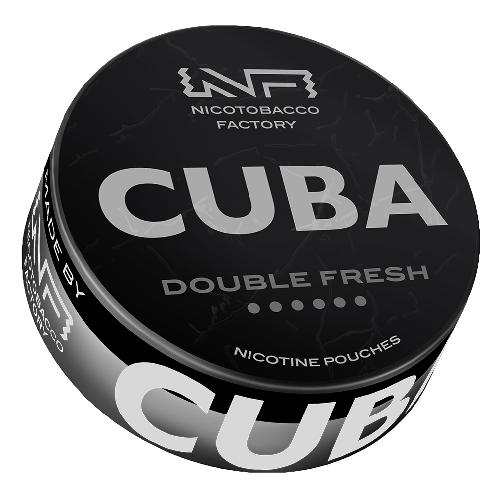 Double Fresh 66mg CUBA Black Nicotine Pouches