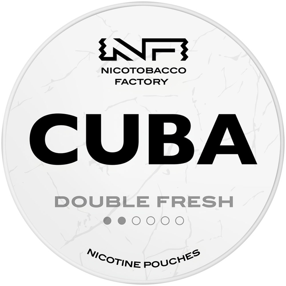 Double Fresh 16mg CUBA White Nicotine Pouches