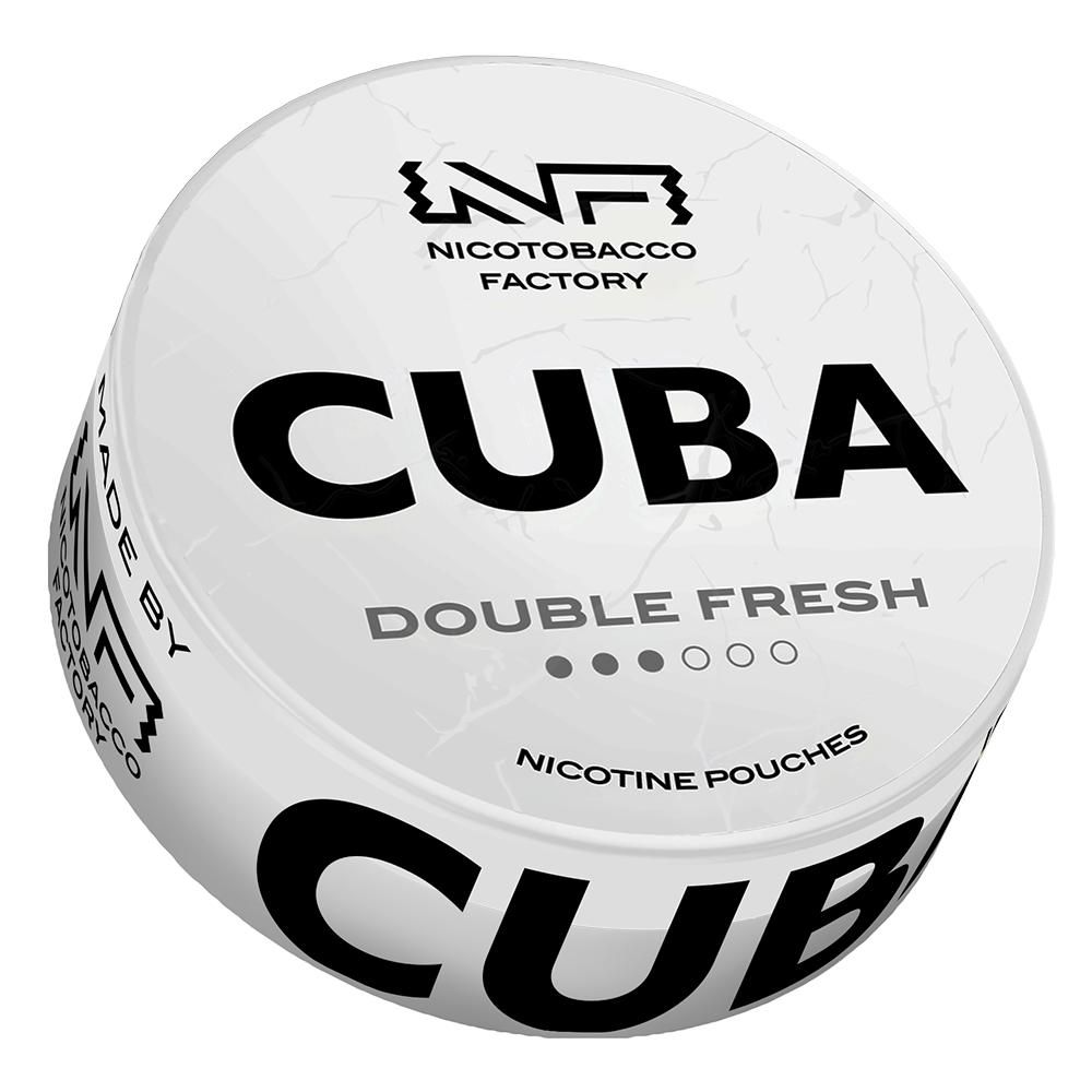 Double Fresh 16mg CUBA White Nicotine Pouches