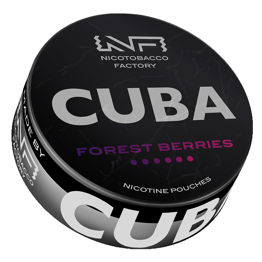 Forest Berries 66 mg CUBA Czarne saszetki z nikotyną