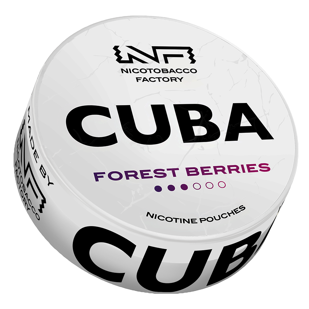 Forest Berries 16mg CUBA White Nicotine Pouches