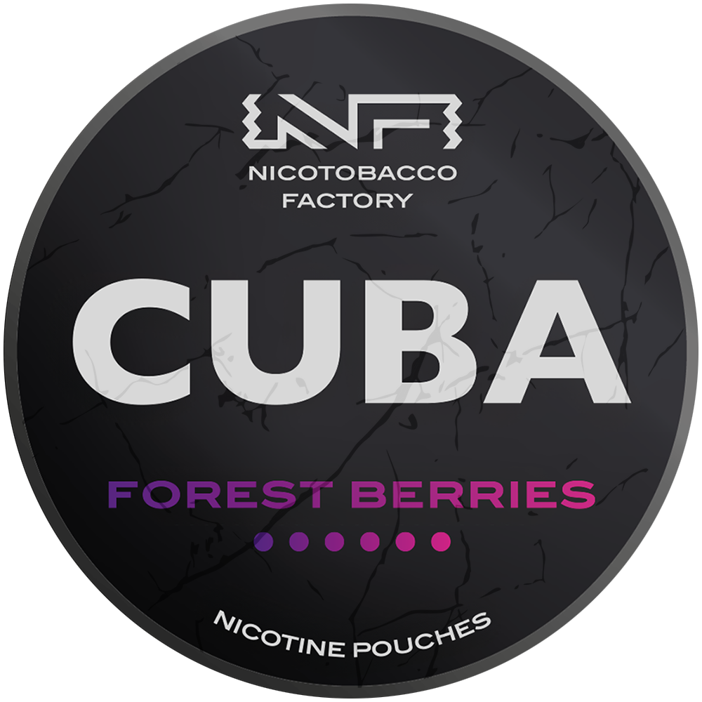 Forest Berries 66 mg CUBA Czarne saszetki z nikotyną