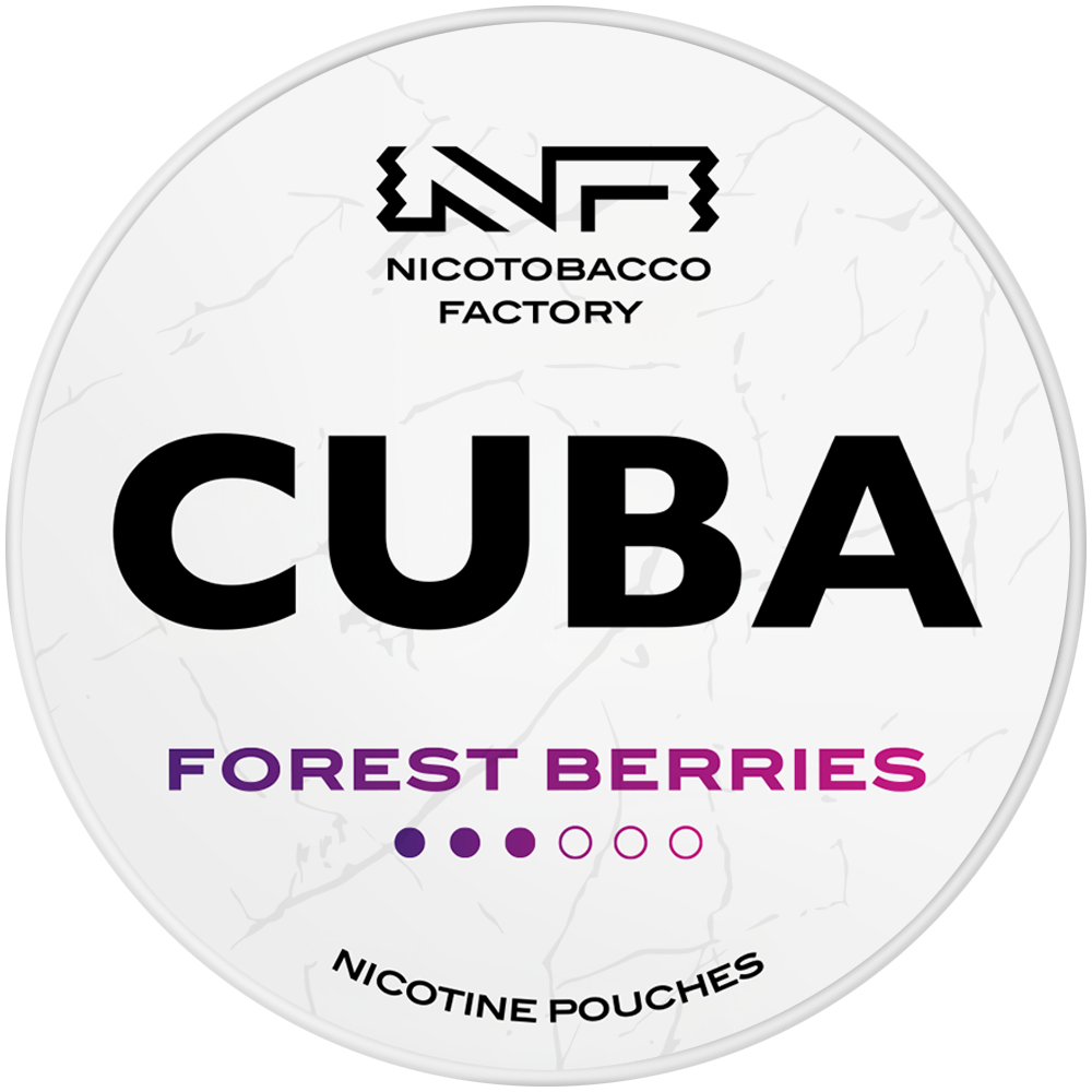 Forest Berries 16mg CUBA White Nicotine Pouches