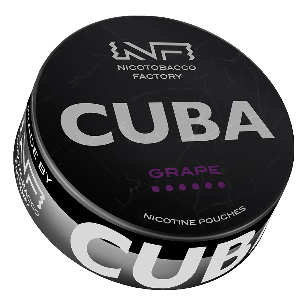 Hroznové 66 mg CUBA černé nikotinové sáčky