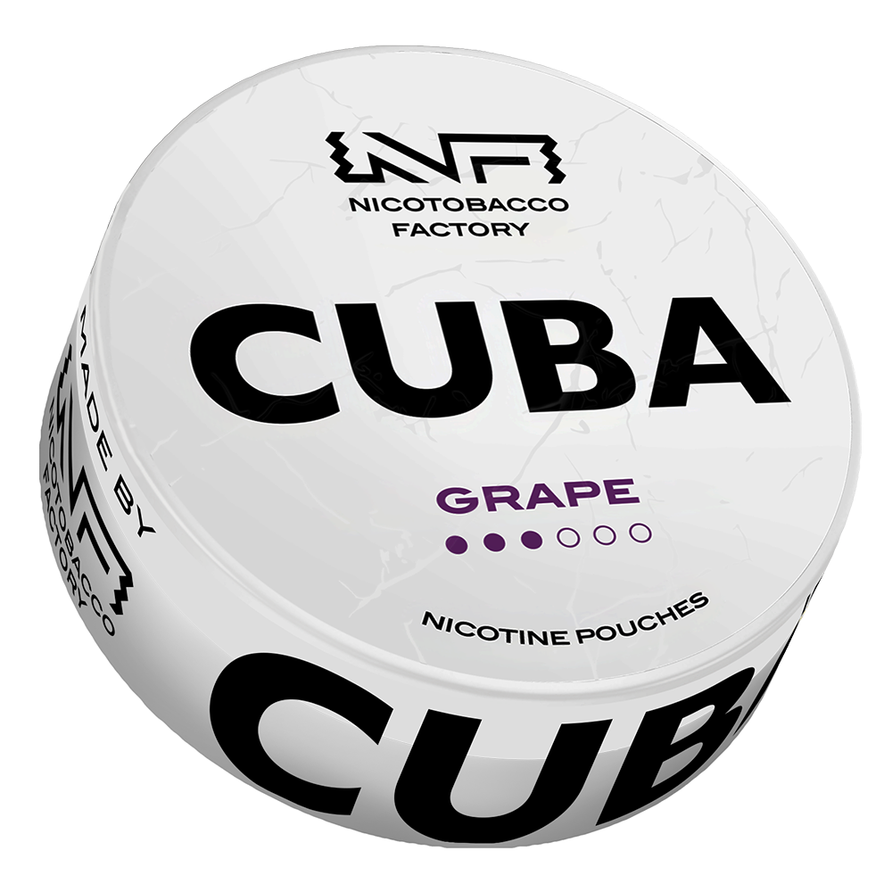 Grape 16 mg CUBA fehér nikotin tasakok