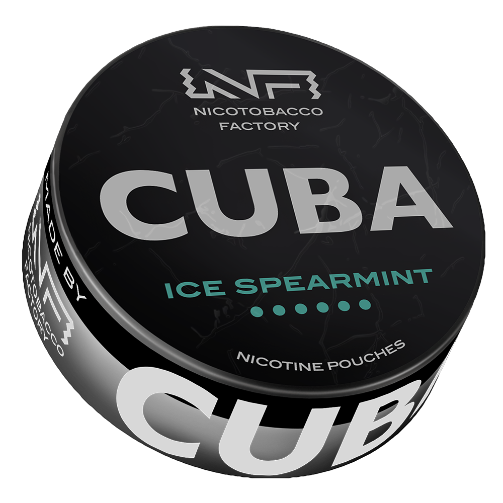 Ice Spearmint 66mg CUBA Black Nicotine Pouches