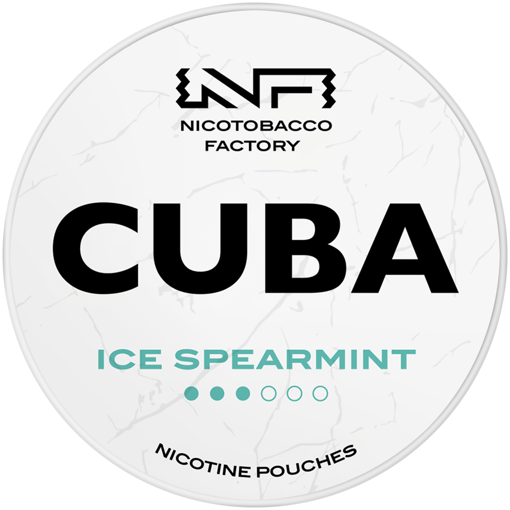Ice Spearmint 16 mg CUBA fehér nikotin tasakok