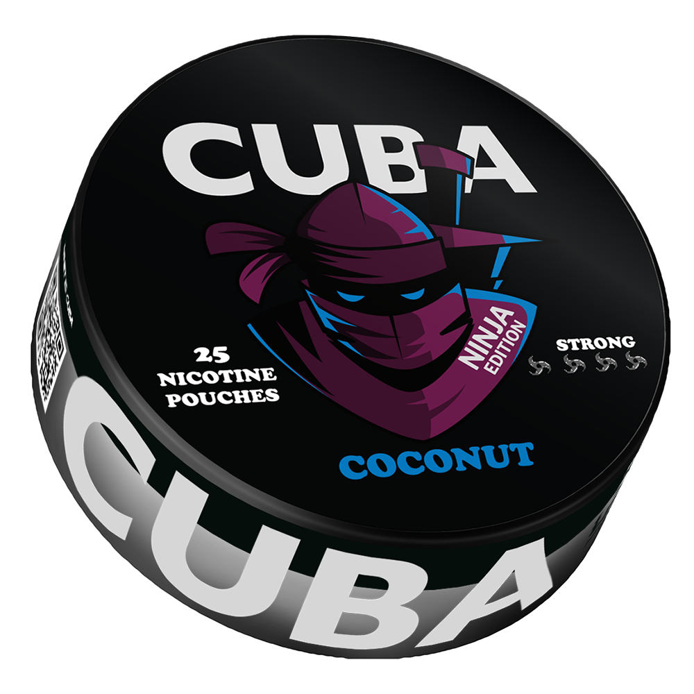 Kokosové nikotínové vrecúška CUBA Ninja 30 mg