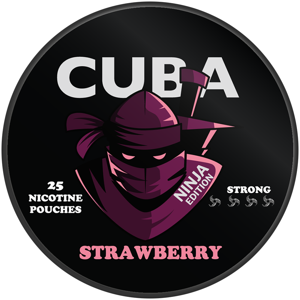 Strawberry 30mg CUBA Ninja Nicotine Pouches