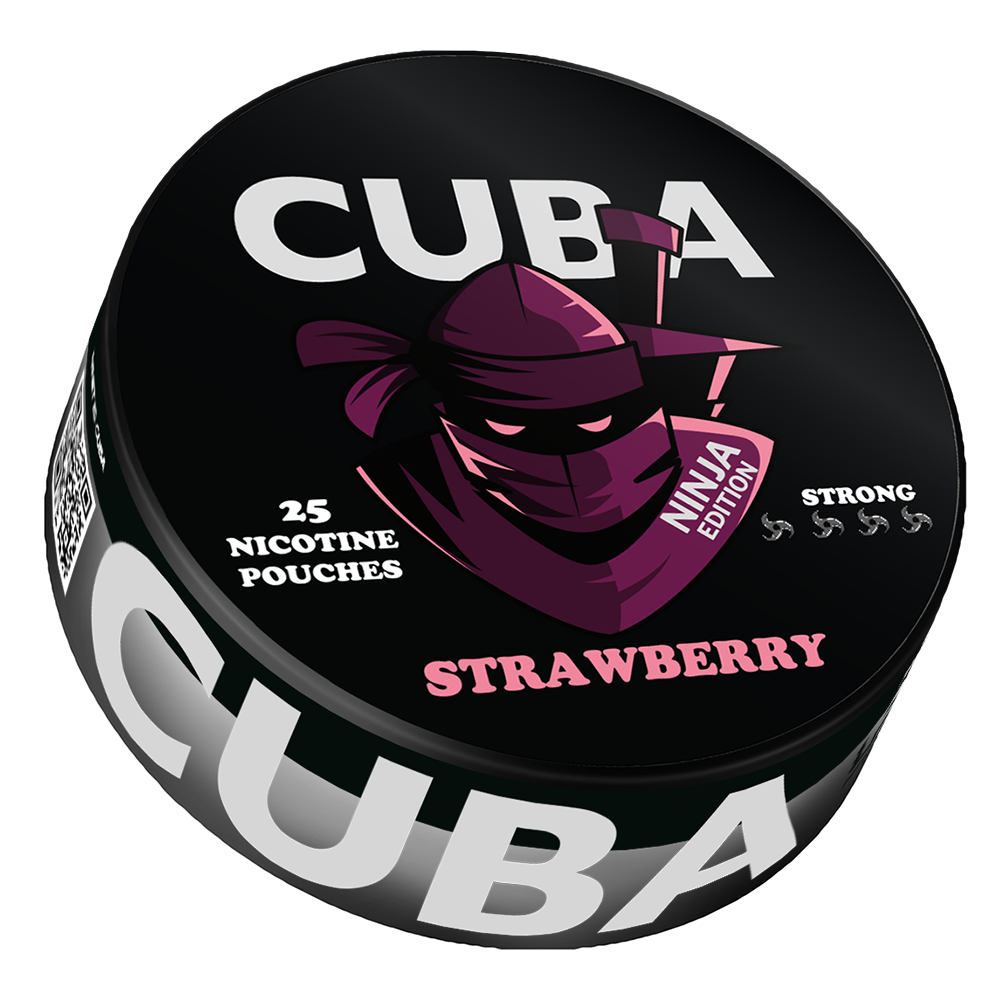 Strawberry 30mg CUBA Ninja Nicotine Pouches