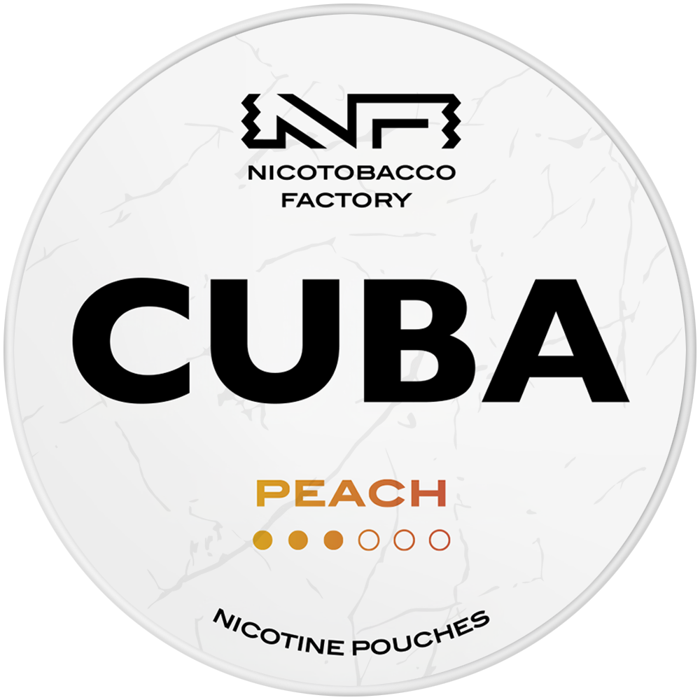 Peach 16 mg CUBA Białe saszetki nikotynowe