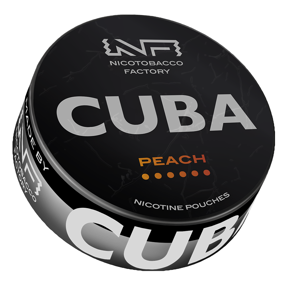 Peach 66mg CUBA Black Nicotine Pouches