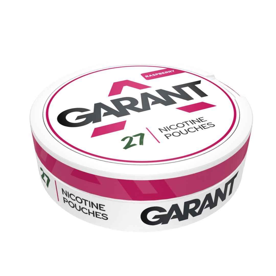 Malinové nikotínové vrecúška GARANT Classic Edition, 20 mg