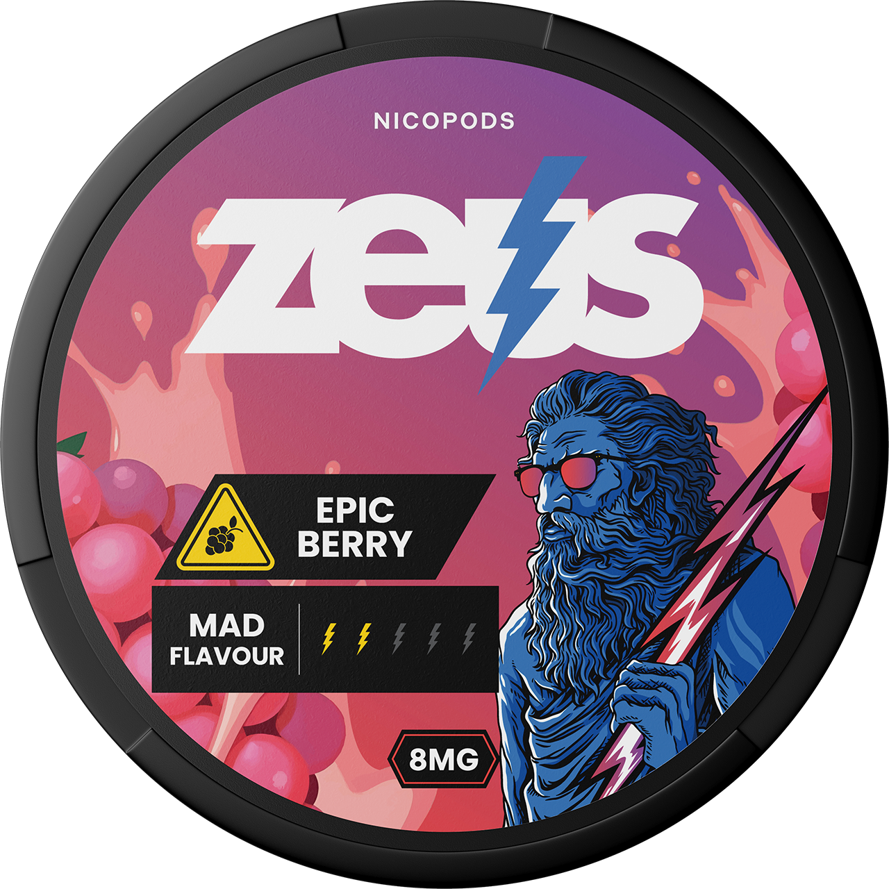 Vrecúška s nikotínom Epic Berry 8 mg Zeus