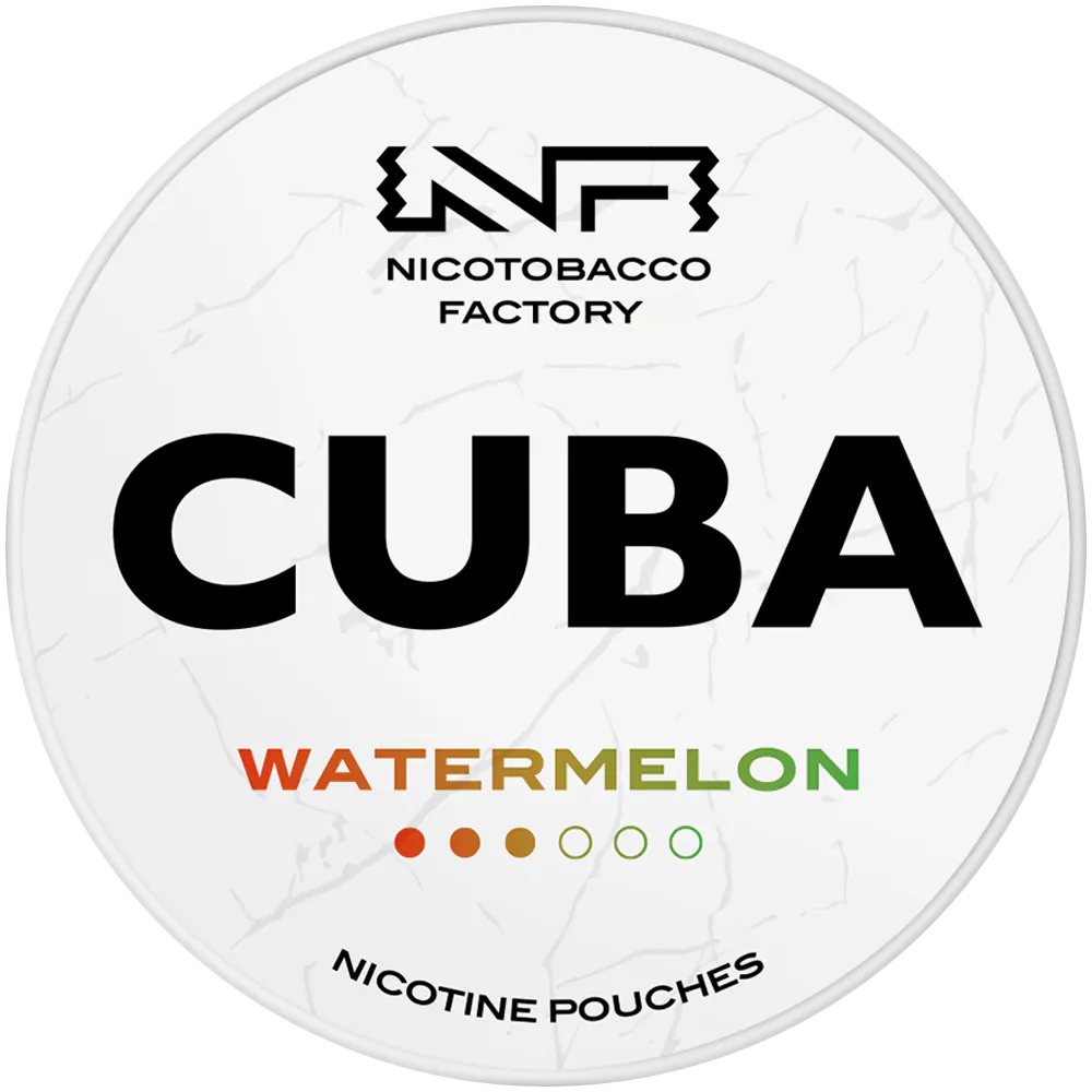Watermelon 16mg CUBA White Nicotine Pouches