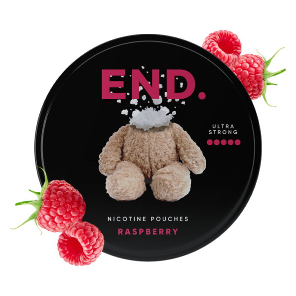 Raspberry 50mg END Nicotine Pouches