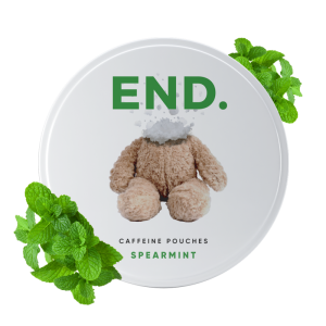 Spearmint 100mg END Caffeine Pouches