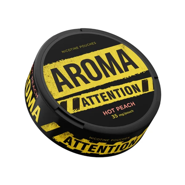 Hot Peach 50mg Attention AROMA KING Nicotine Pouches