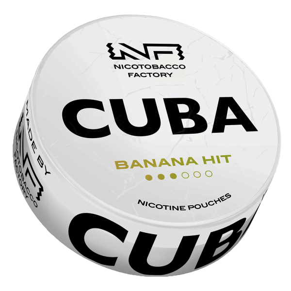 Banan Hit 16 mg CUBA – białe saszetki z nikotyną