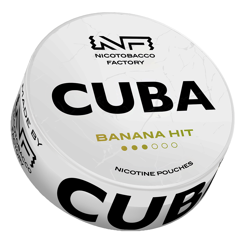 Banan Hit 16 mg CUBA – białe saszetki z nikotyną